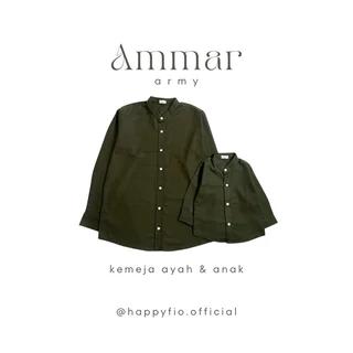 Kemeja Couple Ayah Anak Lengan Panjang Warna Brown (Coklat) by Happyfio