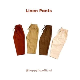 celana panjang linen anak (unisex) Sora pants by Happyfio